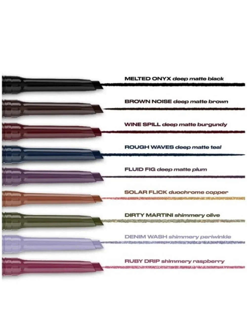 24/7 Liquid Stick Retractable Waterproof Eyeliner + Brush, Denim Wash,New